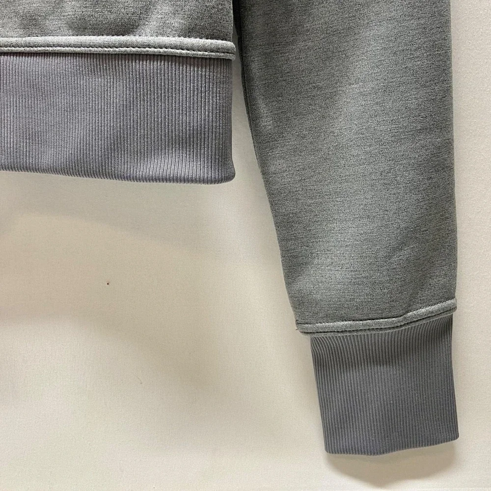 Nike THERMA-FIT Full Zip Hooded Sweatshirt  Women's Med. Grey Activewear Top EUC